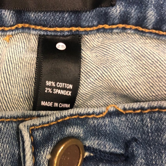 Aqua jeans floral embroider size 25 - Picture 4 of 5